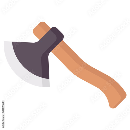 axe flat vector icon