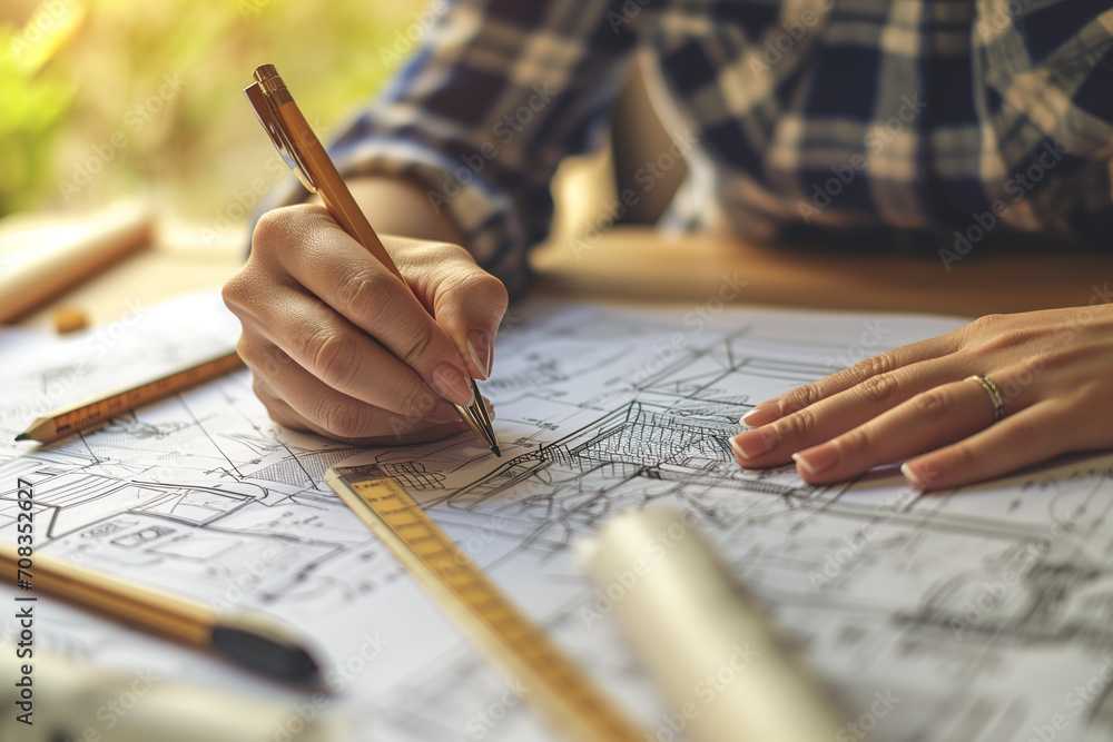 Architect's Blueprint: Crafting Dreams into Structure - A Visionary's