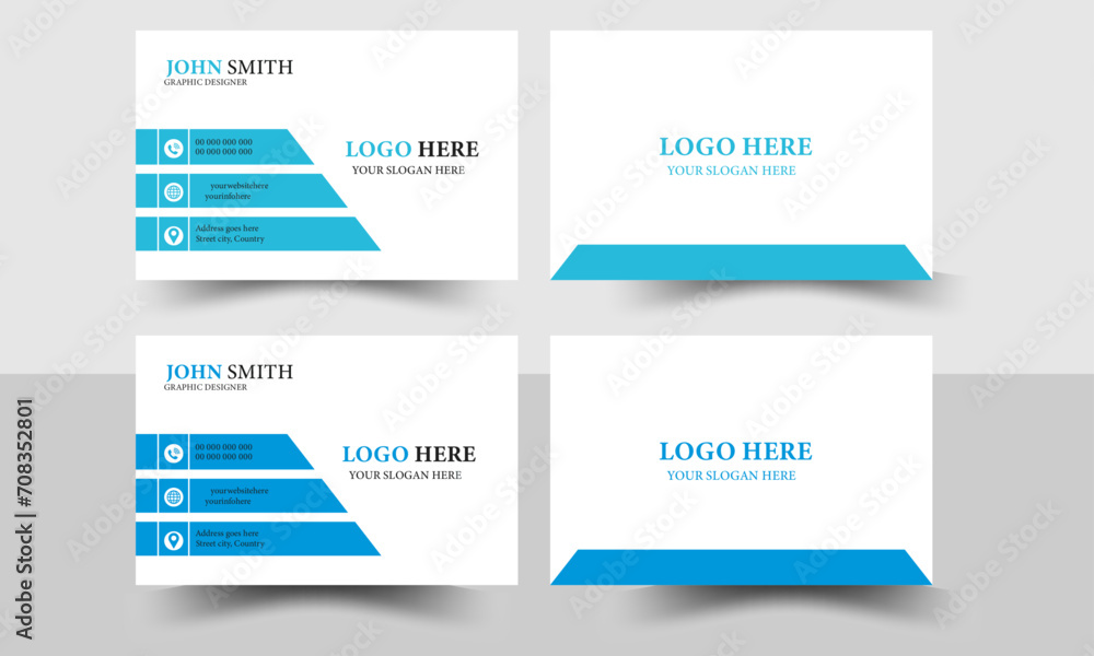Simple Business card, Vector illustration. Creative And Clean Business Card Design Template, Visiting Card. Simple Business card, Vector illustration. Creative And Clean Business Card Design Template, Visiting Card.