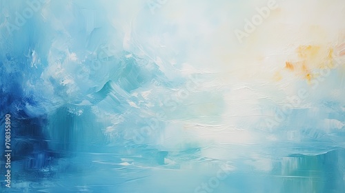 abstract painting in style of Claude Monet gentle color photo