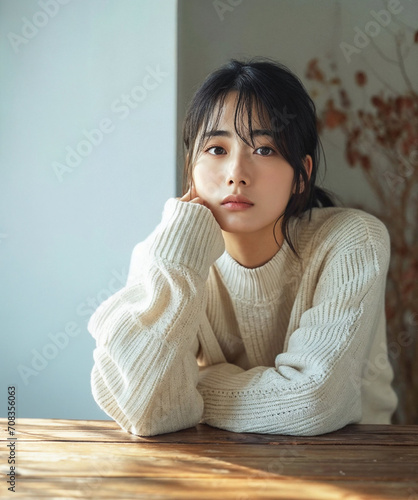 Wallpaper Mural 綺麗な女性が正面を見ている Torontodigital.ca