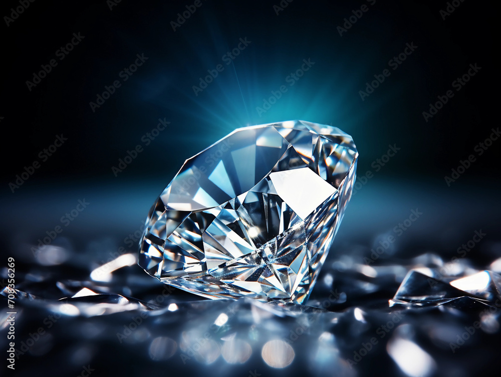Single dazzling diamonds luxury expensive gemstone 