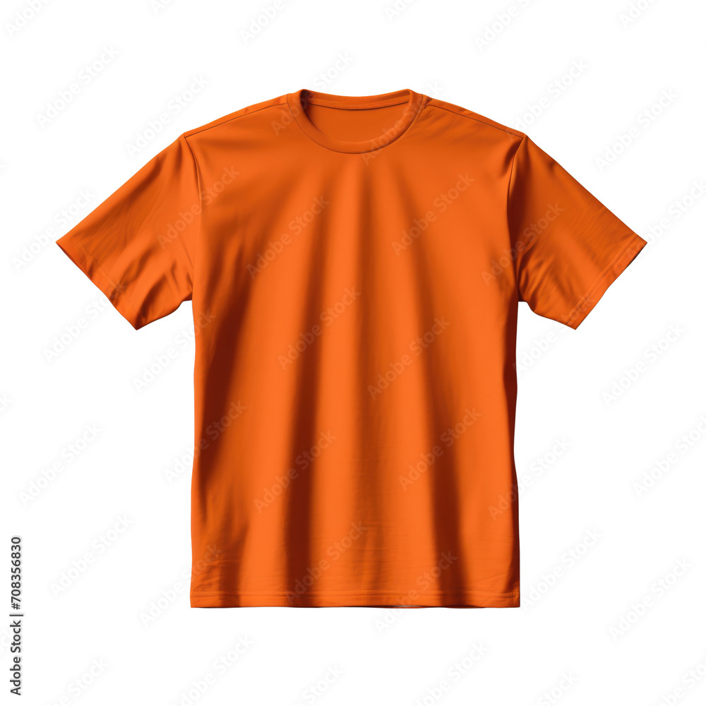 Plain green flat lay T-shirt on a transparent background. Plain green flat lay T-shirt on a transparent background.