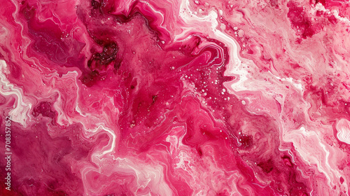 Cherry red   bubblegum pink marble background