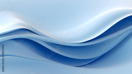 A seamless abstract blue texture background featuring elegant swirling curves in a wave pattern, set against a bright blue material background.