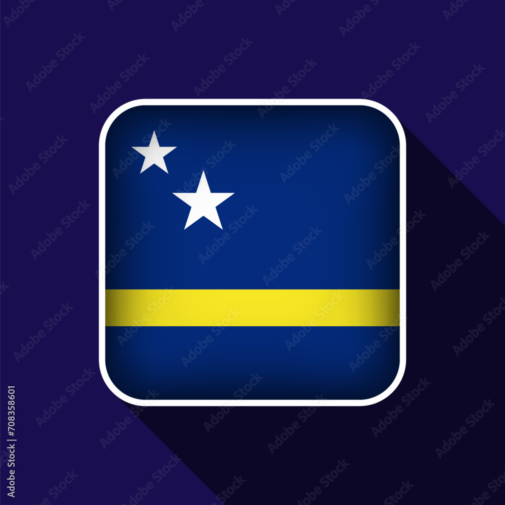 Flat Curacao Flag Background Vector Illustration Flat Curacao Flag Background Vector Illustration