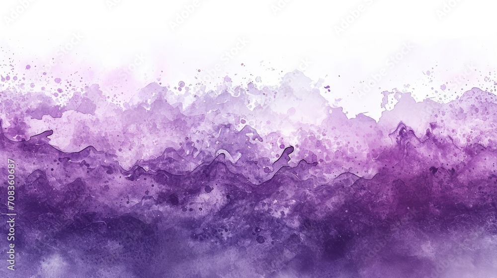 Fototapeta premium purple watercolor background, abstract light violet Watercolour painting soft textured, purple Wave pattern watercolor