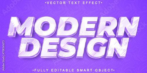 Shiny Soft Purple Modern Design Vector Fully Editable Smart Object Text Effect