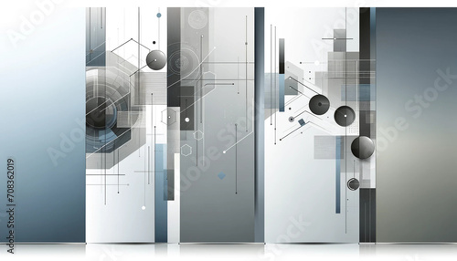 Abstract banner background for commercial activities, full of technology and design 