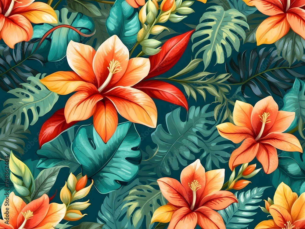Natural hive flowers and leaves seamless pattern for wallpapers, backgrounds, decorations, texture , textile and fabric prints Natural hive flowers and leaves seamless pattern for wallpapers, backgrounds, decorations, texture , textile and fabric prints