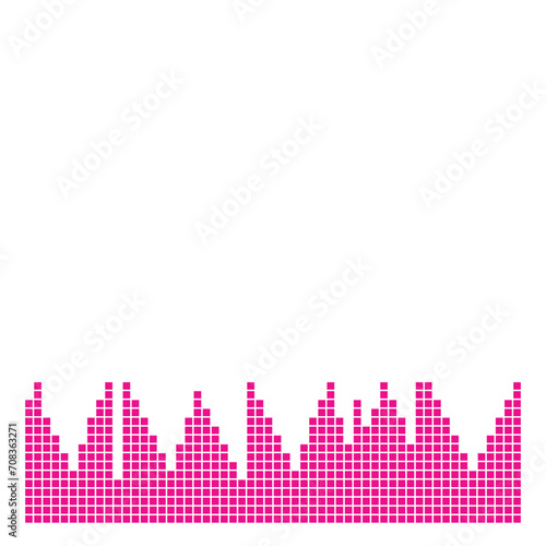 Vászonkép Music Beat Footer Design