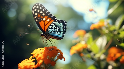 Grace in Flight: Macro of a Butterfly's Splendor