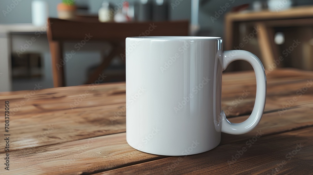coffee mug mockup with space for personalized text or designs. generative AI coffee mug mockup with space for personalized text or designs. generative AI