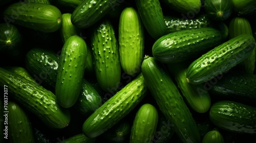 Cucumber Background Generative AI