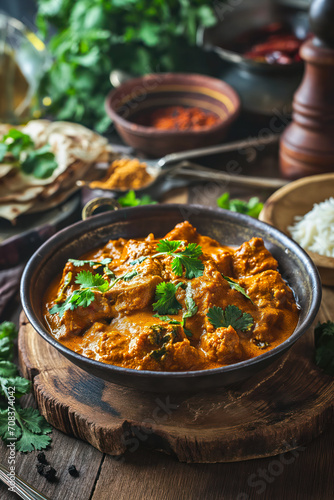 Delicious traditional Indian Spicy Curry 