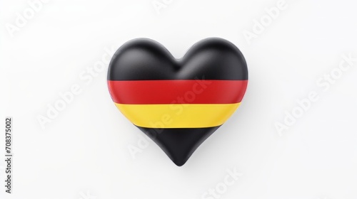 Heart in the form of a German flag on a white background. Generative AI Free Download Heart in the form of a German flag on a white background. Generative AI - GFXLoad