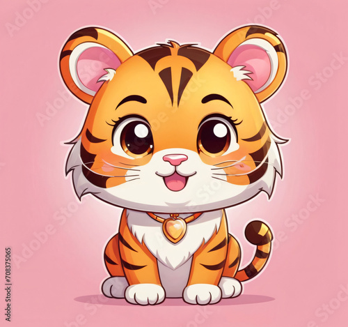 Cute Baby Tiger generated by AI