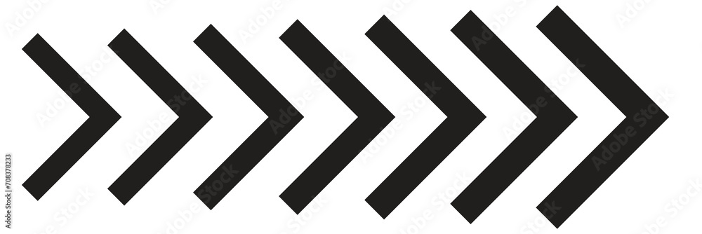 Arrow icon. Set black arrows symbols. Blend effect. Vector isolated on white background - obrazy, fototapety, plakaty 