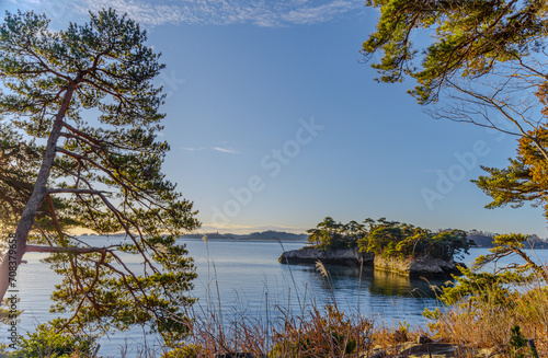 Landscape of an island in sunny day