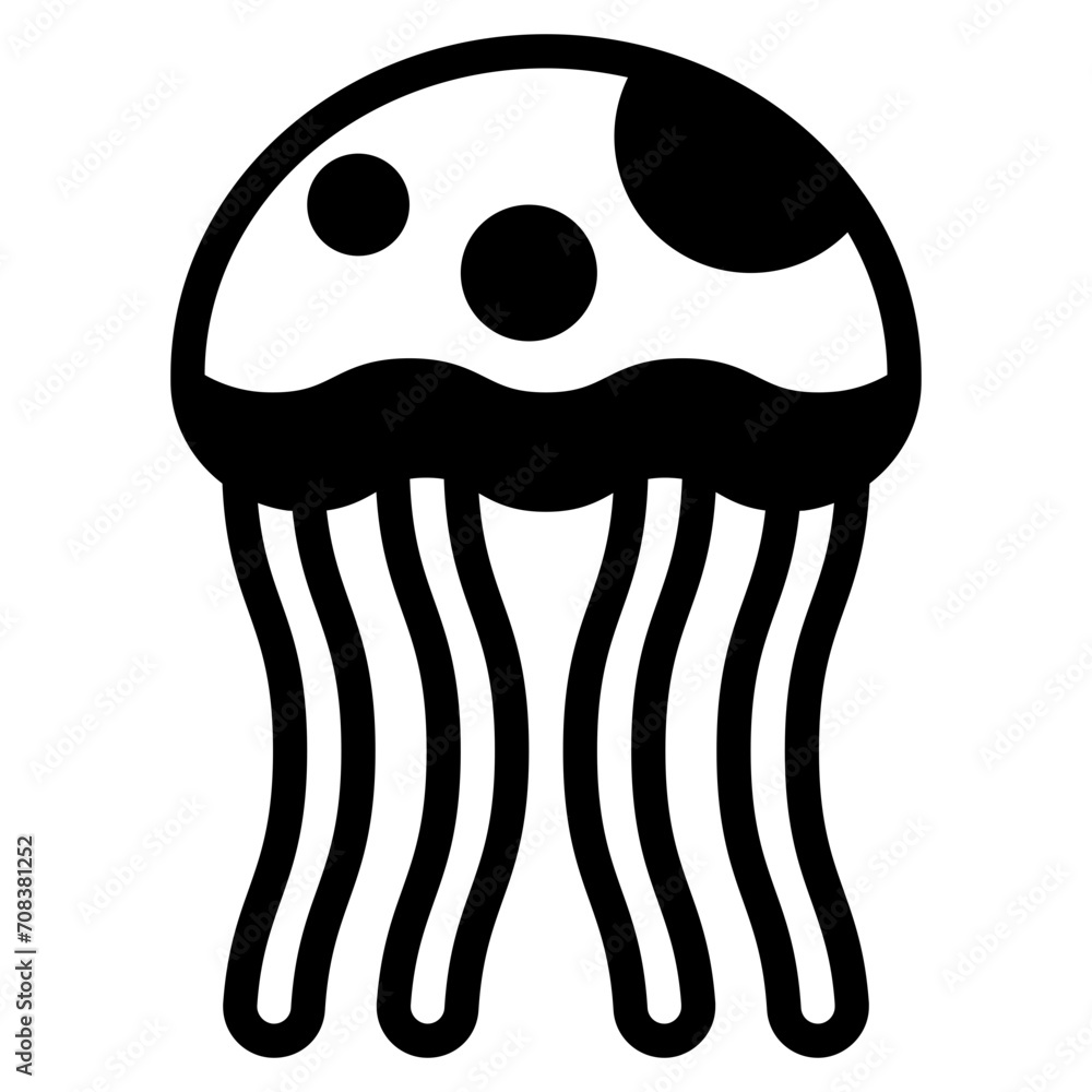 Naklejka premium Jellyfish icon