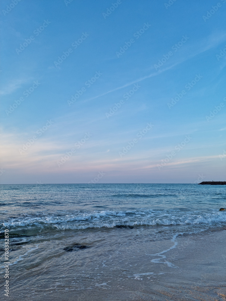 Obraz premium This is the dawn view of Gwakji Beach in Jeju.