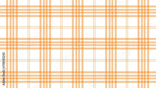 Orange and white plaid checkered pattern background