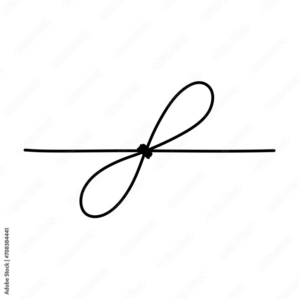 Hand drawn rope knots Hand drawn rope knots