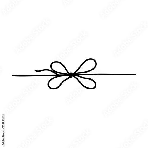 Hand drawn rope knots