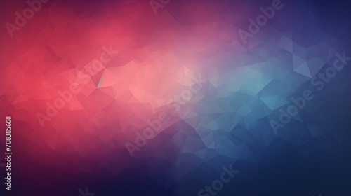 Geometric Heatmap Fantasy : Red and blue gradient polygon pattern background
