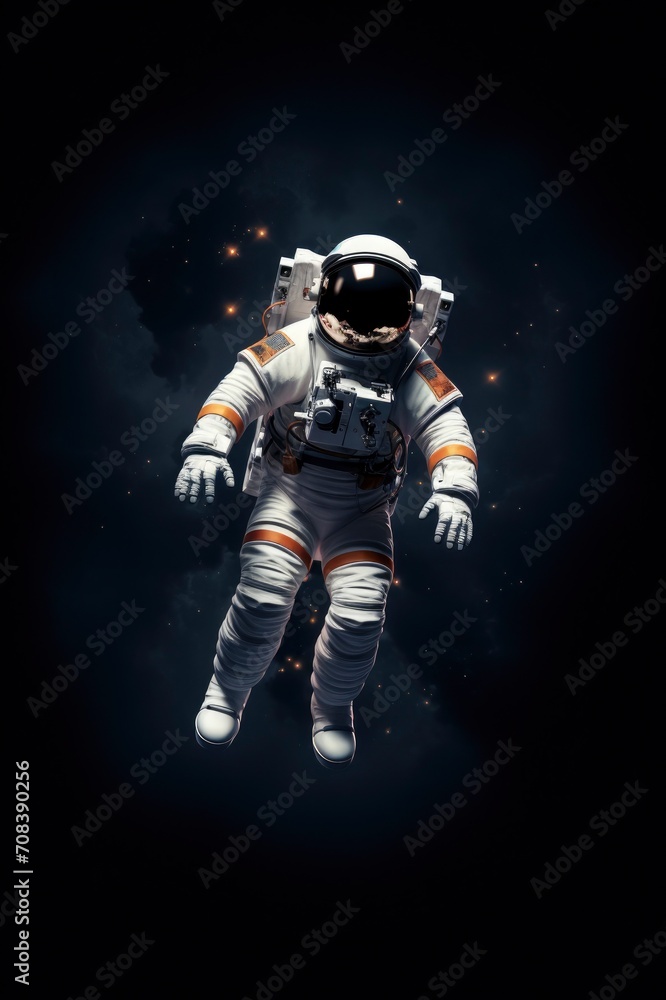 An Astronaut at spacewalk, Generative ai An Astronaut at spacewalk, Generative ai