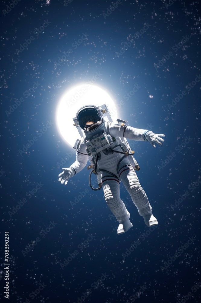 An Astronaut at spacewalk, Generative ai An Astronaut at spacewalk, Generative ai