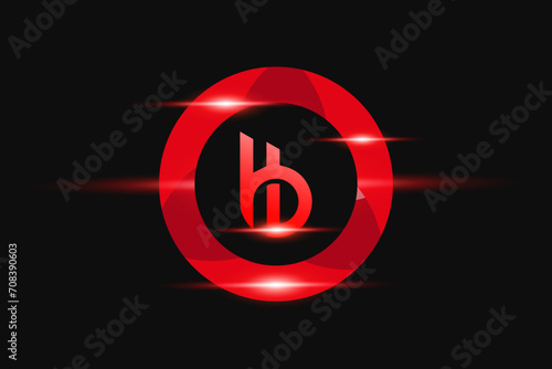 BI Red logo Design. Vector logo design for business.
