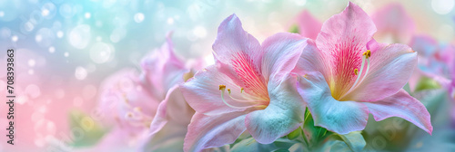 pastel spring background with lilys