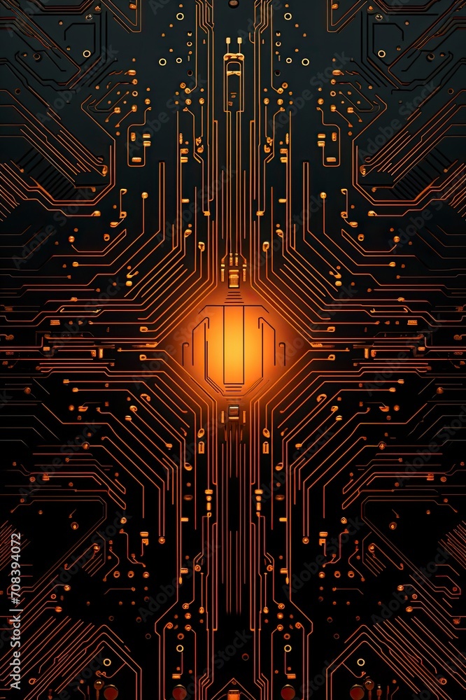 Digital circuit technology background, generative ai Digital circuit technology background, generative ai