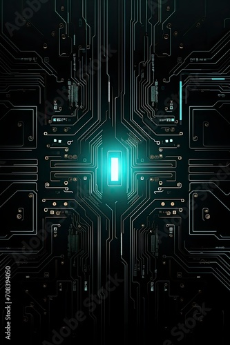 Digital circuit technology background, generative ai