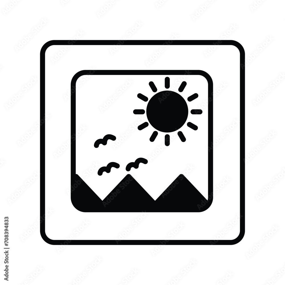 picture icon with white background vector stock illustration picture icon with white background vector stock illustration