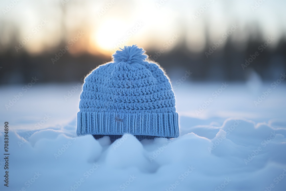 woollen sweater on a snowy surface