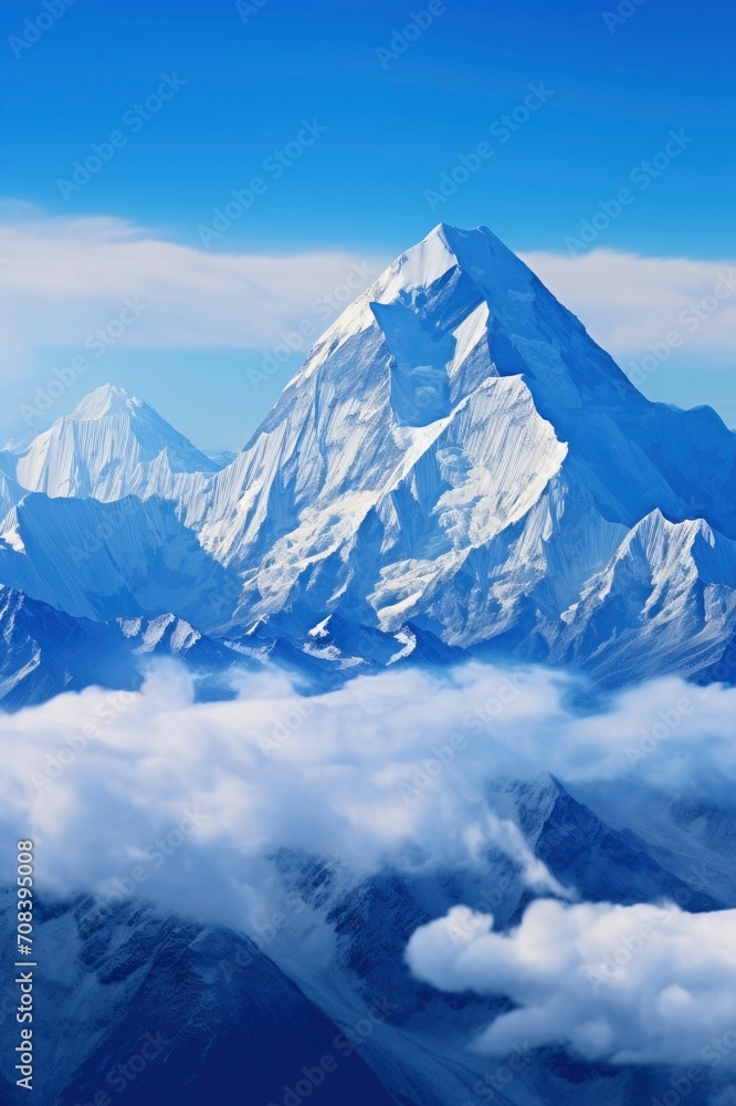 himalayas mountain, ice mountain, cartoon background, generative ai himalayas mountain, ice mountain, cartoon background, generative ai