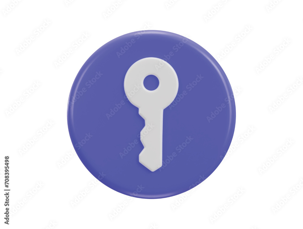key icon with purple circle button icon vector illustration key icon with purple circle button icon vector illustration