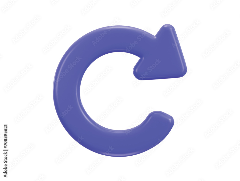 3d Refresh icon vector illustration 3d Refresh icon vector illustration
