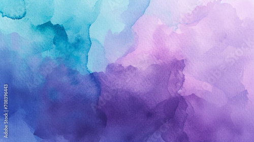 紫色のティールの抽象的な水彩背景GenerativeAI