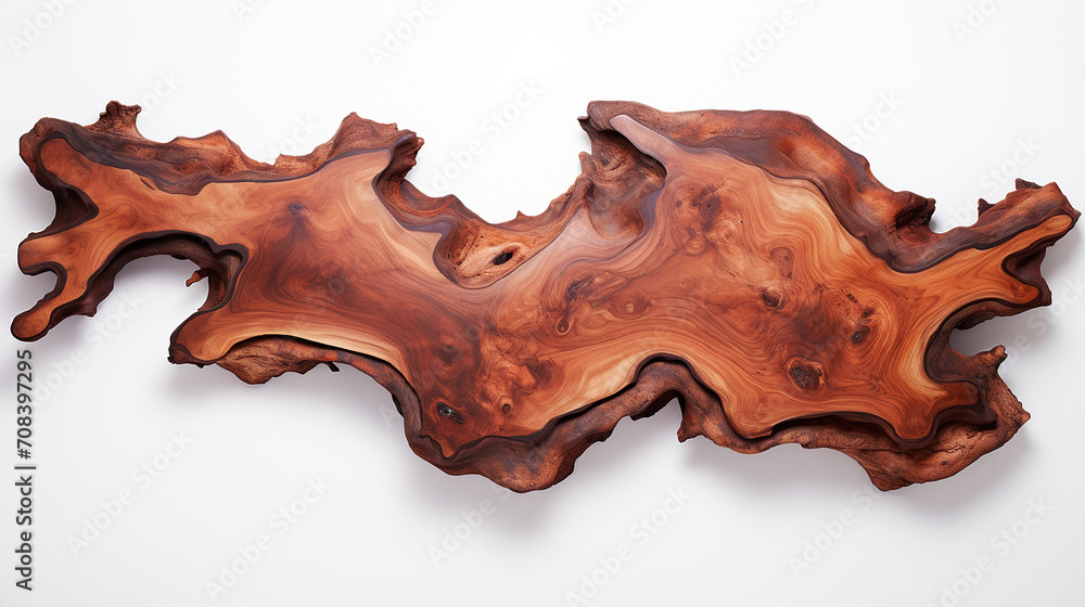 Fototapeta premium wood resin on white background