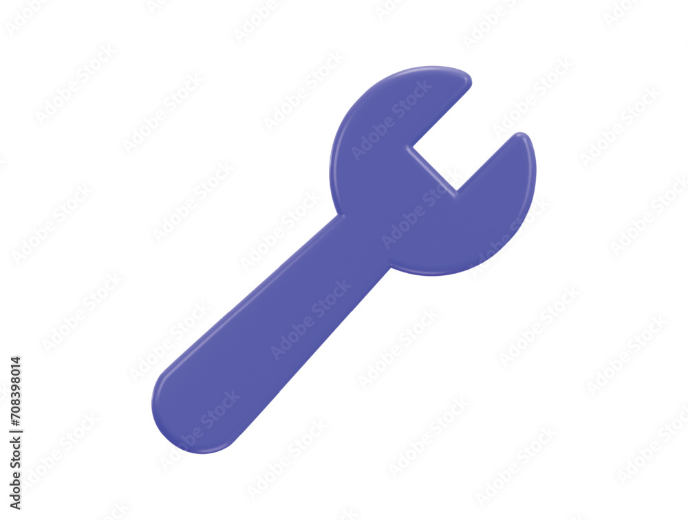 wrench icon on fix and repair concept 3d vector icon illustration wrench icon on fix and repair concept 3d vector icon illustration