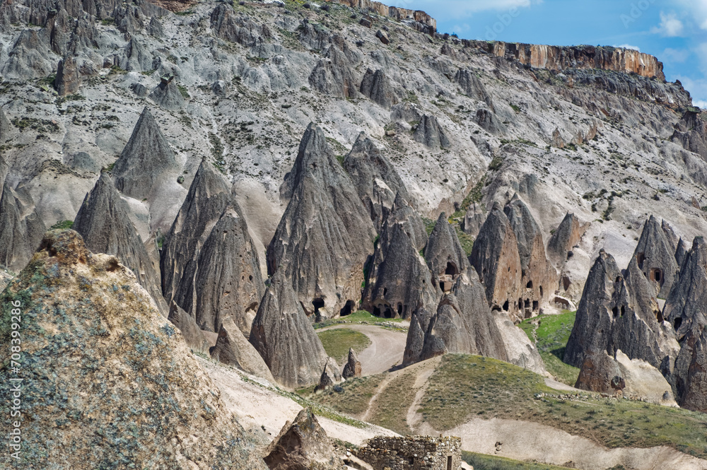 Typical landscape of Cappadocia, Turkey.