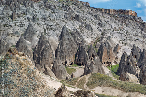 Typical landscape of Cappadocia, Turkey. 