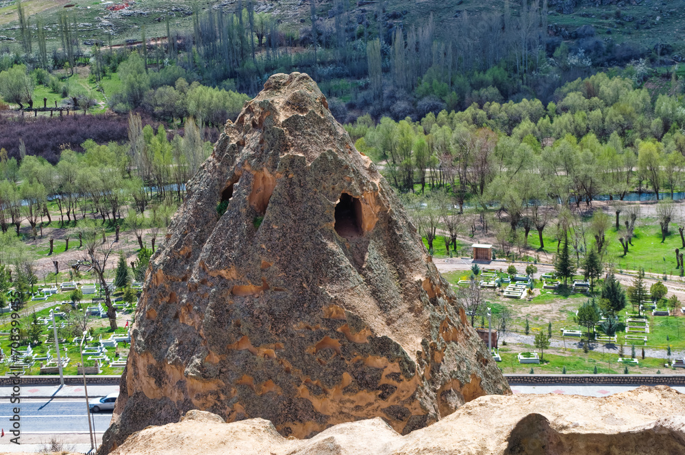 Typical landscape of Cappadocia, Turkey.