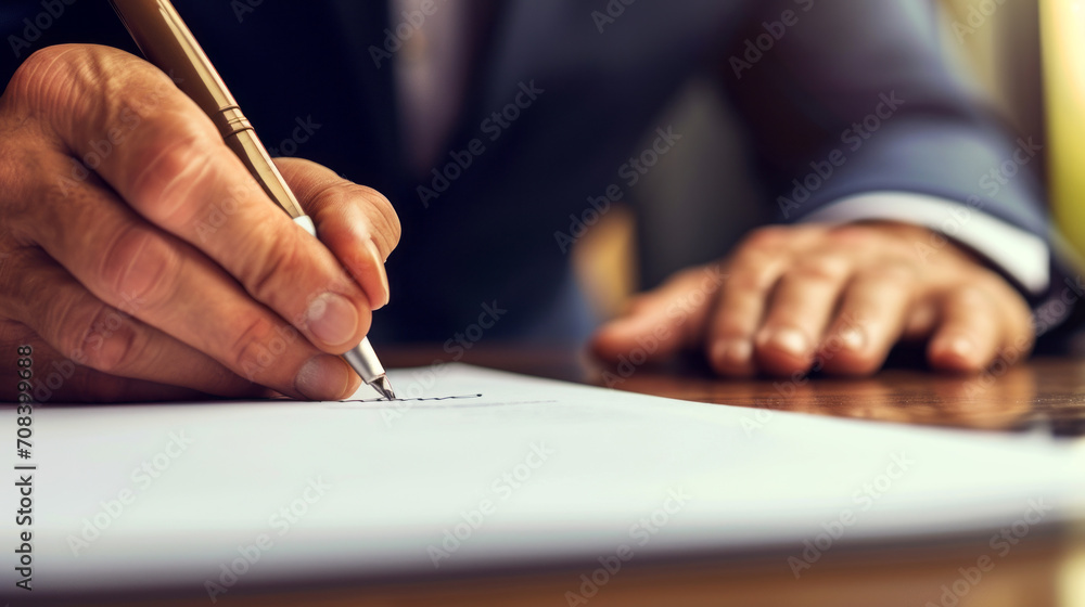 businessman signing a contract businessman signing a contract