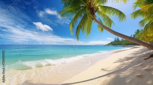 Tropical Beach Paradise with Clear Blue Waters © Pure Imagination