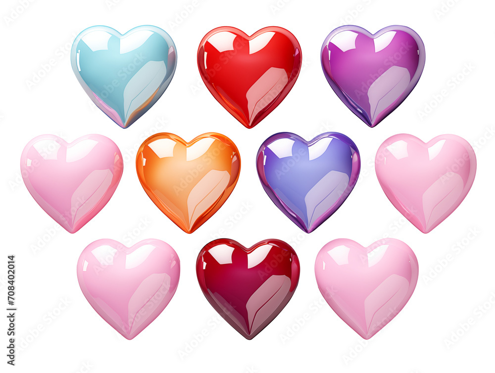 hearts made of crystals glittering in the sun hearts made of crystals glittering in the sun