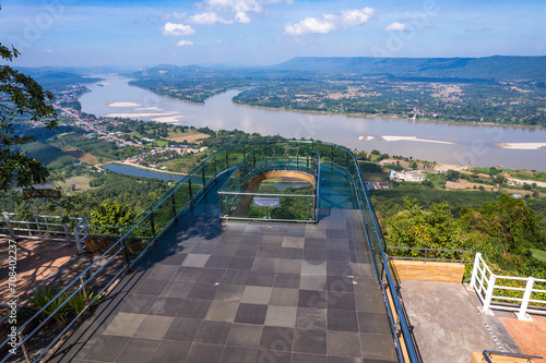 Skywalk Wat Pha Tak Suea in Nong Khai, Thailand photo